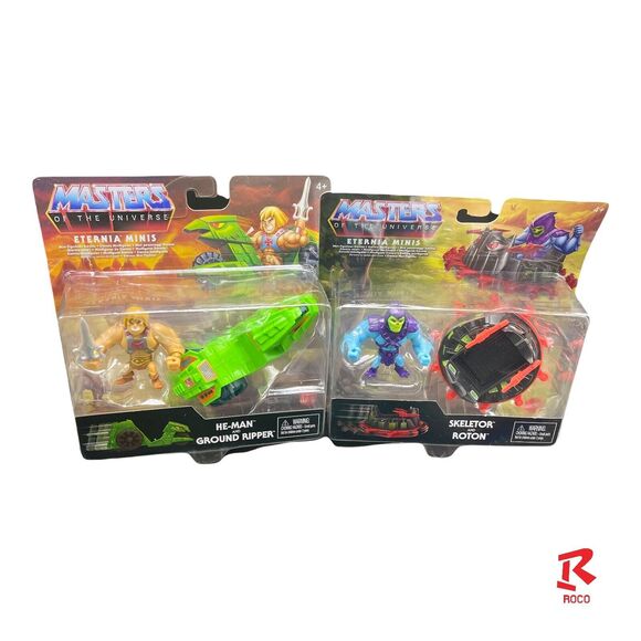 Masters of the Universe Eternia Minis Skeletor Roton  He-Man Ground Ripper New - Picture 1 of 12